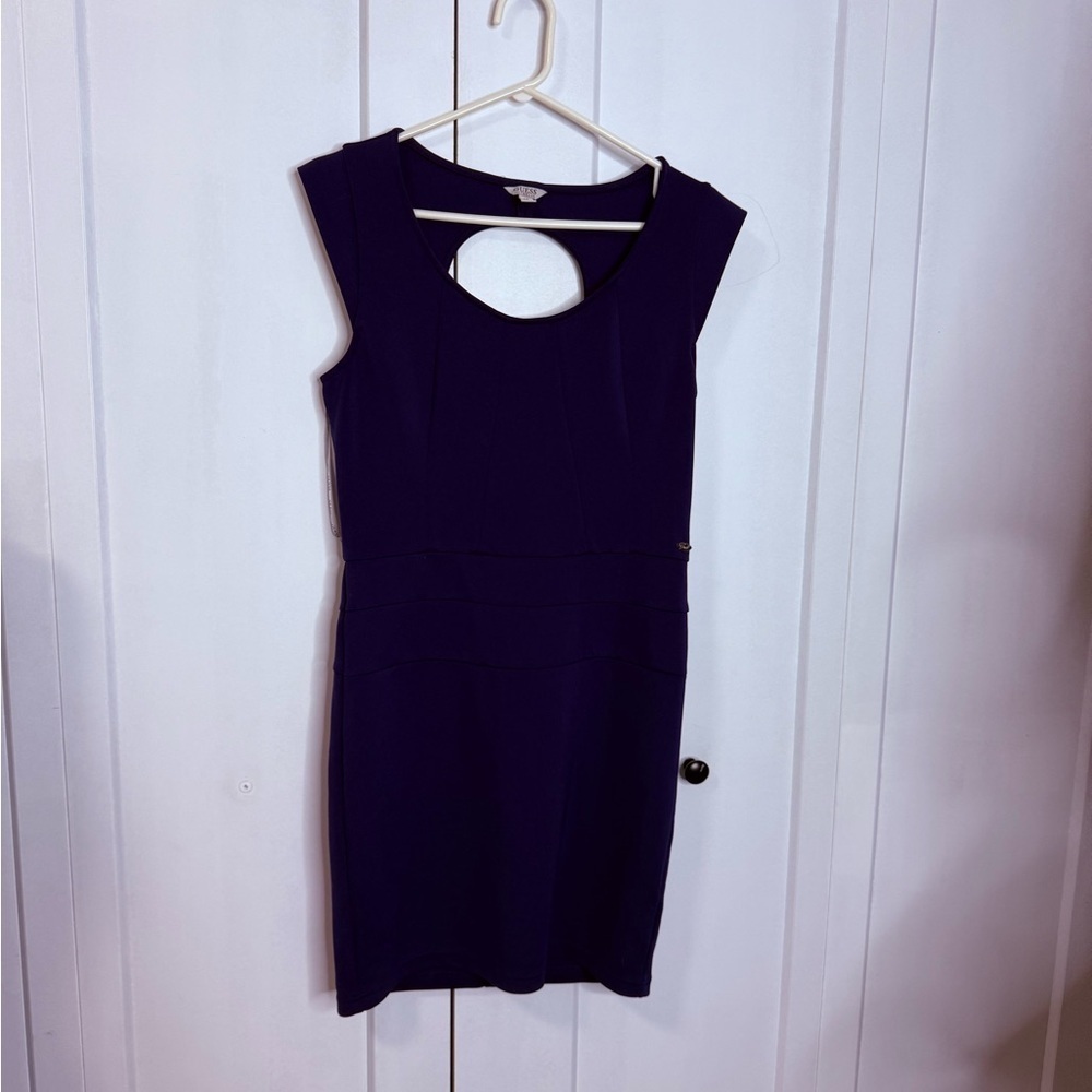Guess Large Blue Peekaboo back Dress